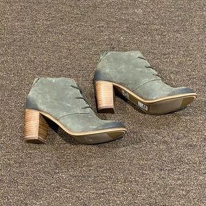 New Green Toms Heeled Booties